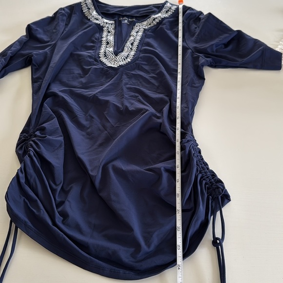 Lands’ End Women’s Short Sleeve Swim Top Cover Rash Guard Size XS - Picture 7 of 7